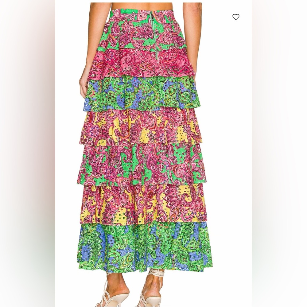 Alice and Olivia Jia Tiered Ruffle skirt - Picture 2 of 8